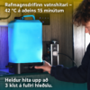 Colapz hituð ferðasturta að hita vatn inni í húsbíl