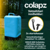 Colapz hituð ferðasturta og fylgihlutir með sturtuhaus og stút